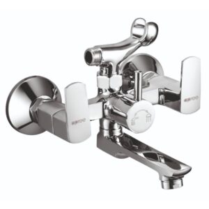 Kubix series Wall Mixer Telephonic with Crutch Faucet